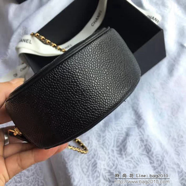 香奈兒CHANEL 81599 2018新款餅狀菱格復古盒子鏈條包 DSC1768